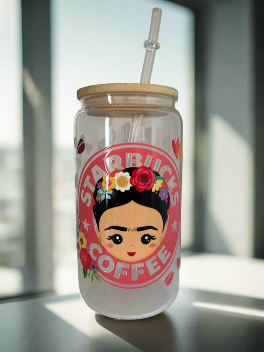 Frida’s Starbucks Glass